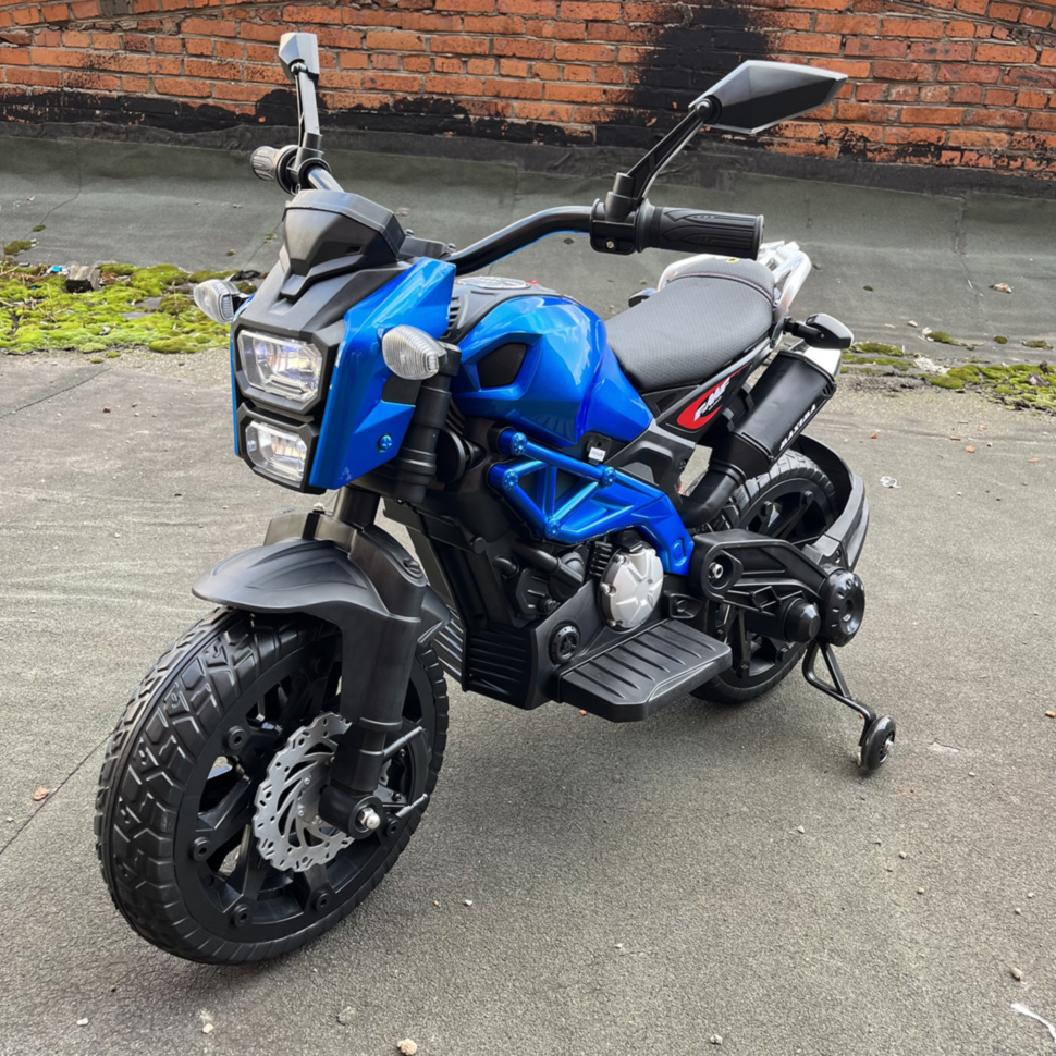 Детский электромотоцикл Harley Davidson (12V, EVA, ручка газа) -  DLS01-SP-BLUE купить в Домодедово по низкой цене в интернет-магазине Solav